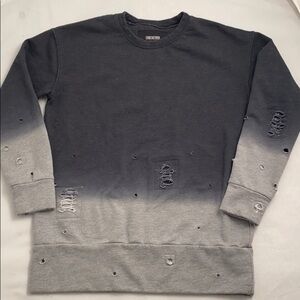 Unknown New York Vendetta gradient color crew neck top